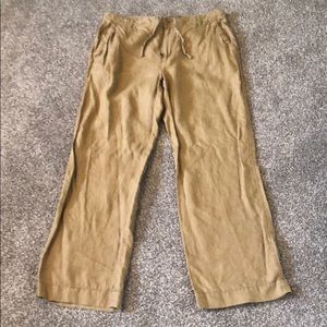 Old Navy Pants - Only worn ONCE...Linen Khaki Draw String Pants Old Navy Pants - Only worn ONCE...Linen Khaki Draw String Pants